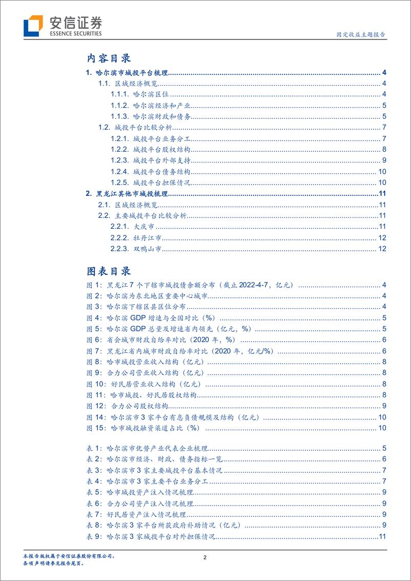 《固定收益主题报告：黑龙江城投平台梳理（下）-20220419-安信证券-15页》 - 第3页预览图