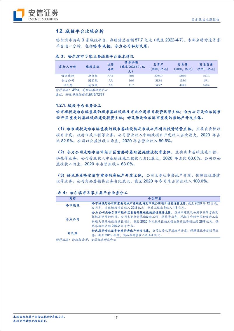 《固定收益主题报告：黑龙江城投平台梳理（下）-20220419-安信证券-15页》 - 第8页预览图