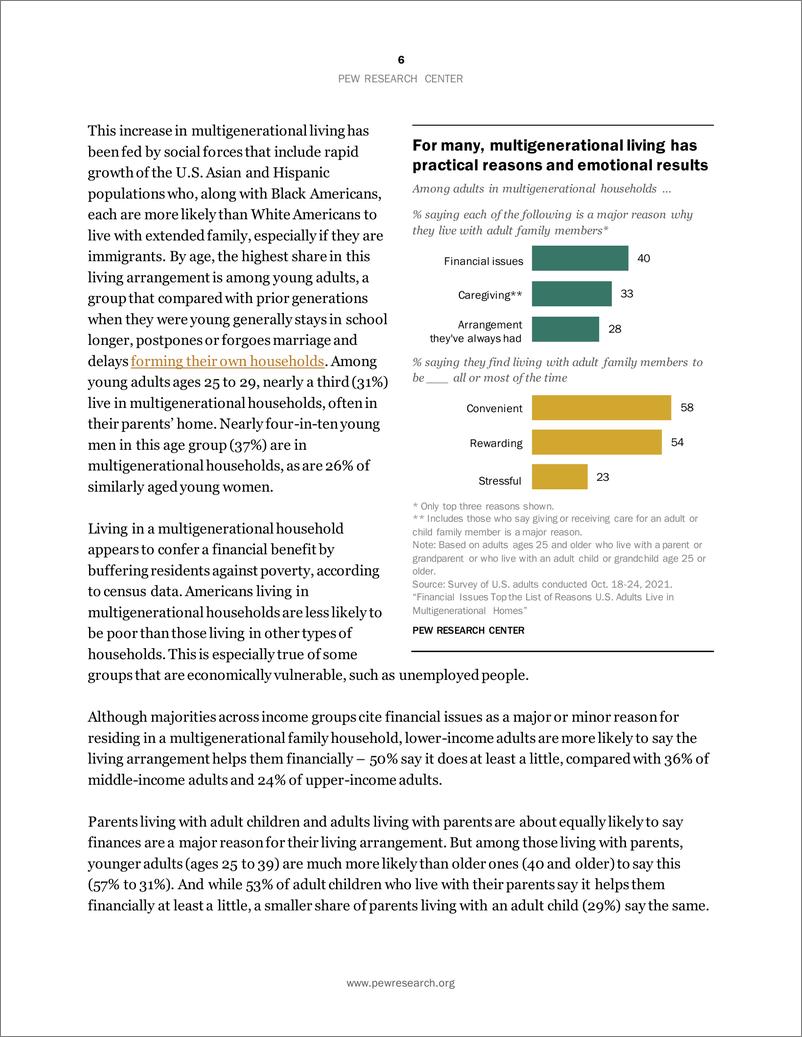 《皮尤-经济问题是美国成年人居住在多代同堂家庭的首要原因（英）-2022.3-39页》 - 第8页预览图