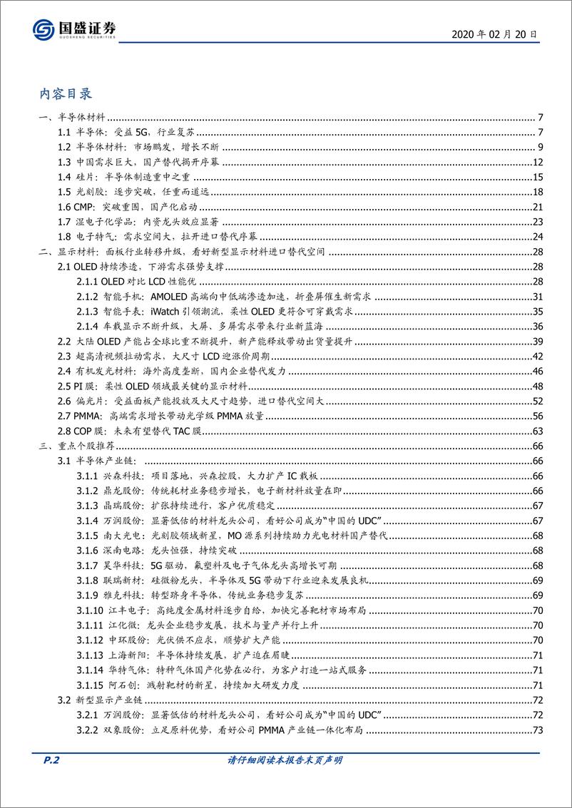 《电子＆化工行业深度报告：国产替代揭开序幕，新材料行业春天将至-20200220-国盛证券-76页》 - 第3页预览图