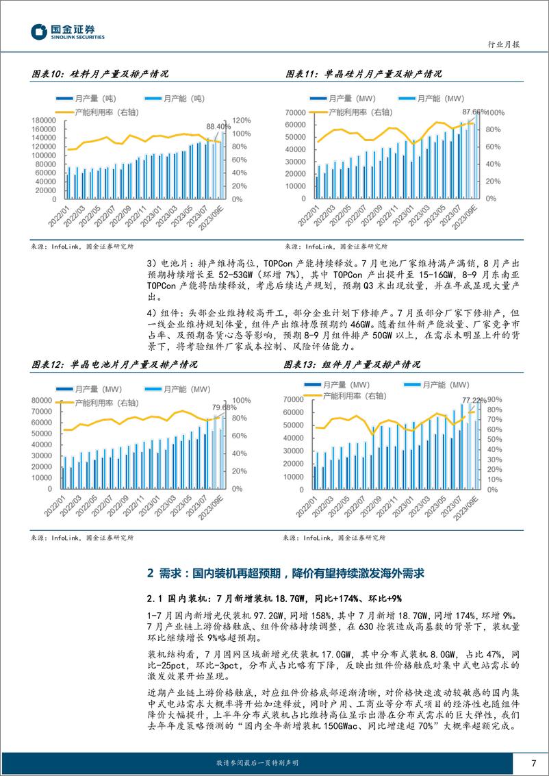 《光伏行业月度跟踪：价格触底激发终端需求，积极布局板块α机会-20230821-国金证券-18页》 - 第8页预览图