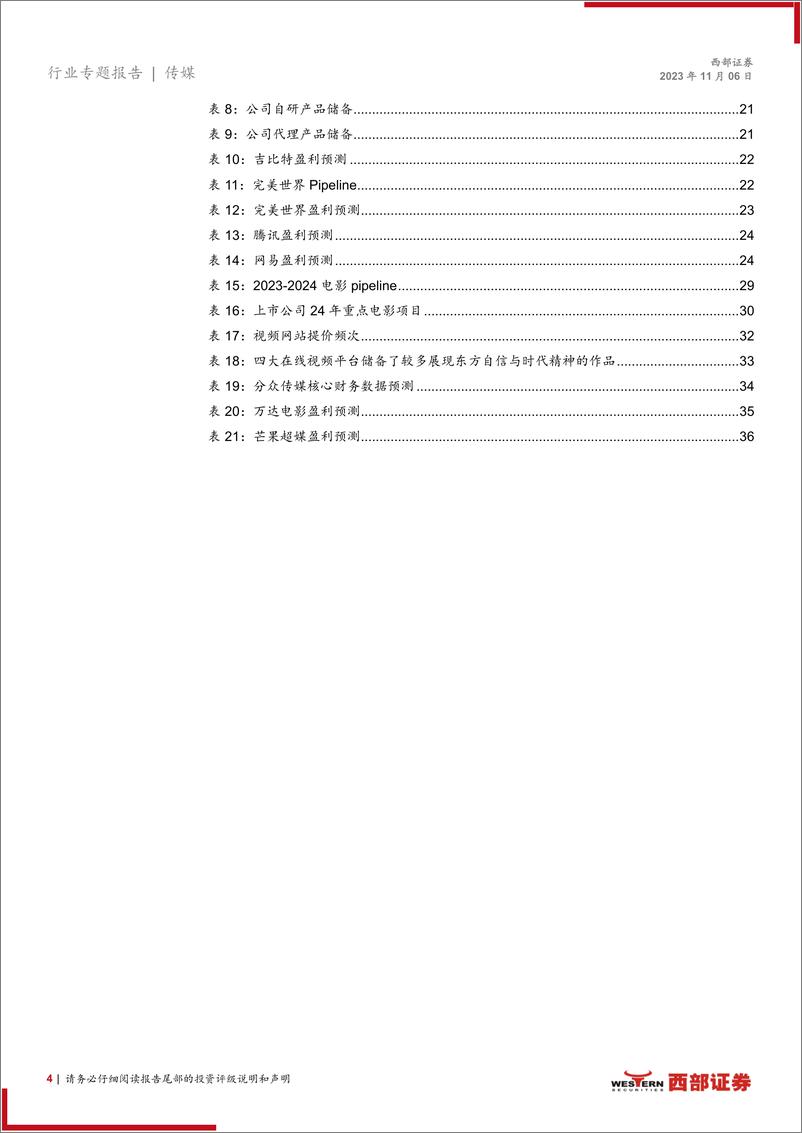 《传媒行业2024年策略报告：AI降本，小游戏带来增量；广告及影视持续修复-20231106-西部证券-38页》 - 第5页预览图