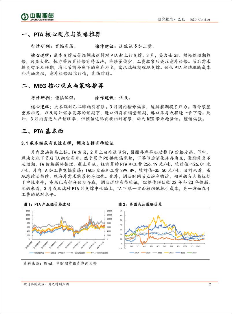 《聚酯投资策略月报：成本推动行情，需求边际贡献有限-20240304-中财期货-10页》 - 第2页预览图