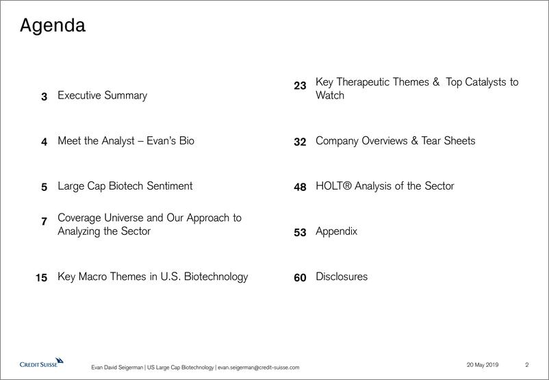 《瑞信-美股-生物科技行业-美国大型生物科技企业投资策略研究-2019.5.20-61页》 - 第3页预览图