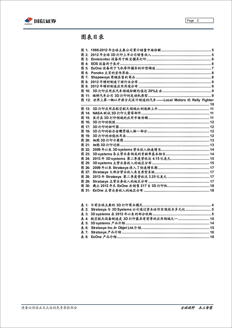 《国信证券-3D打印专题研究系列二：商业篇与行业应用篇》 - 第3页预览图