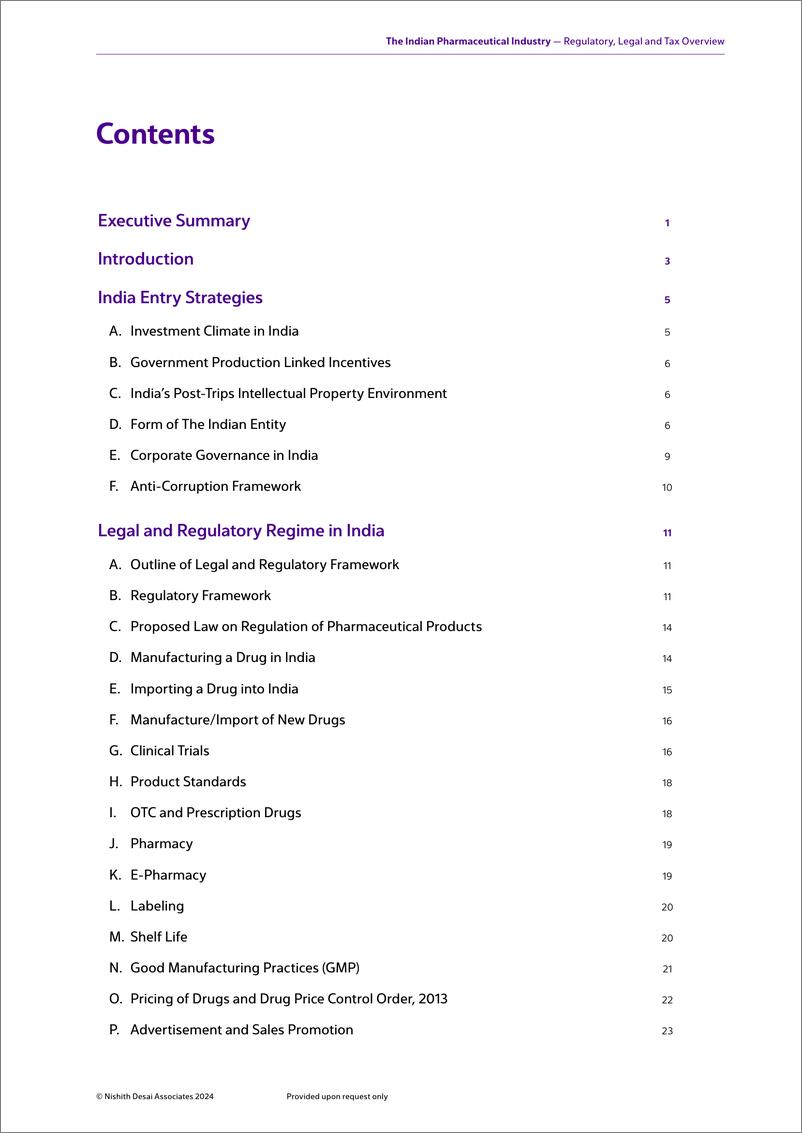 《NishithDesai-印度制药工业-监管、法律和税务概述（英）-2024.8-70页》 - 第5页预览图