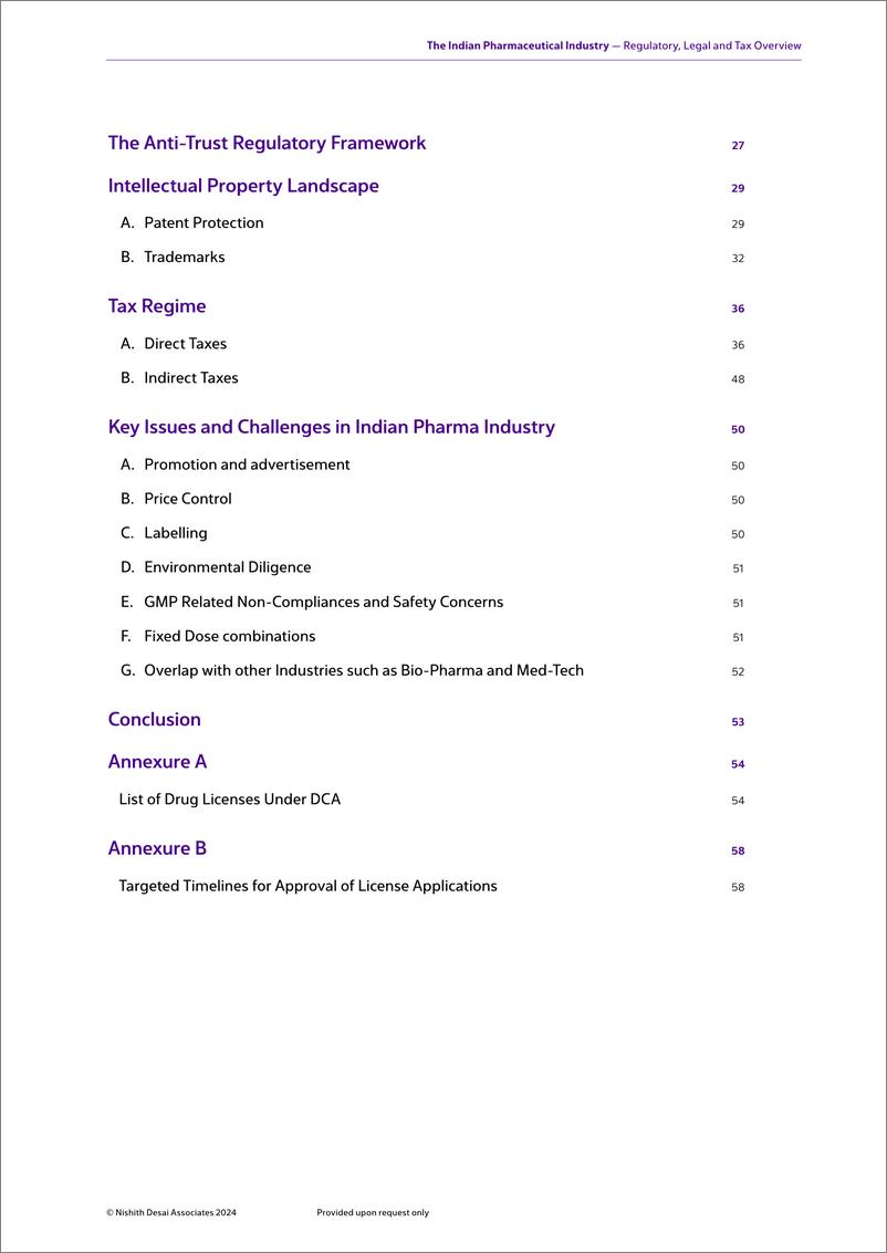 《NishithDesai-印度制药工业-监管、法律和税务概述（英）-2024.8-70页》 - 第6页预览图