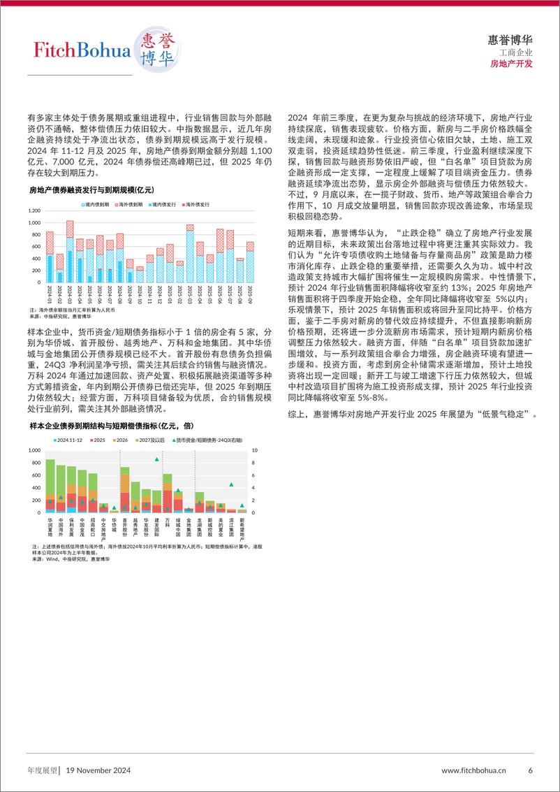 《惠誉博华_2025年信用展望报告_房地产开发》 - 第6页预览图