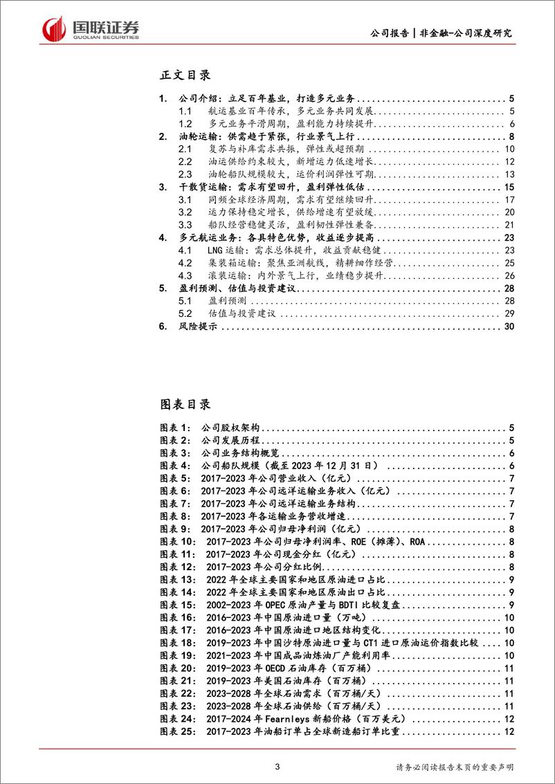 《招商轮船(601872)油散双核驱动，综合性航运龙头启航-240515-国联证券-32页》 - 第3页预览图