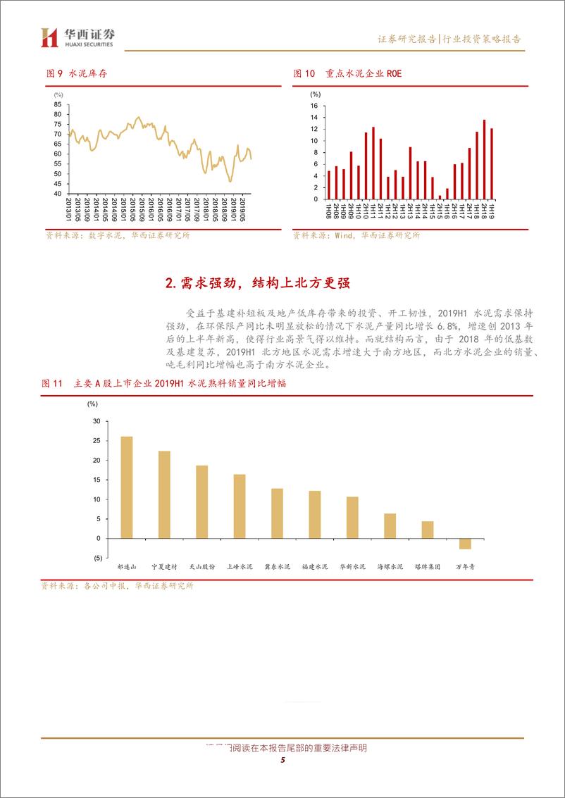 《水泥行业中报总结：2019H1历史新高，估值修复可期-20190904-华西证券-10页》 - 第6页预览图