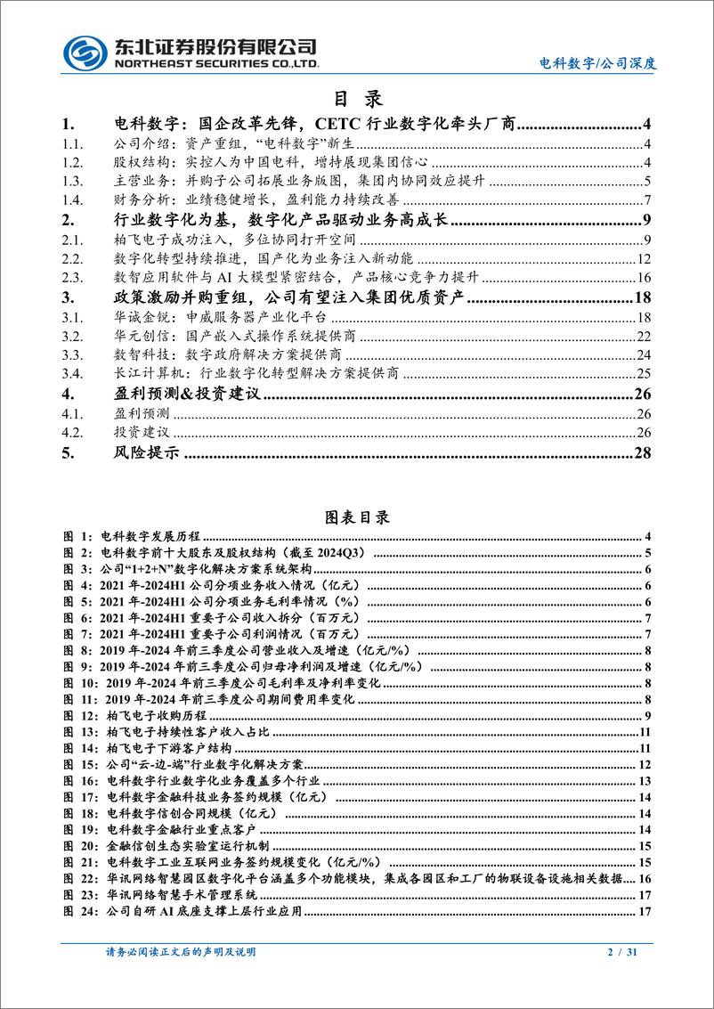 《电科数字(600850)公司深度报告：集团协同增强，数字化%2b国产化驱动成长-241230-东北证券-31页》 - 第2页预览图