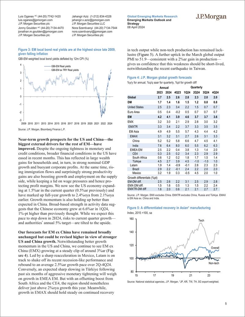 《JPMorgan Econ  FI-Emerging Markets Outlook and Strategy Broadening growth help...-107460605》 - 第5页预览图