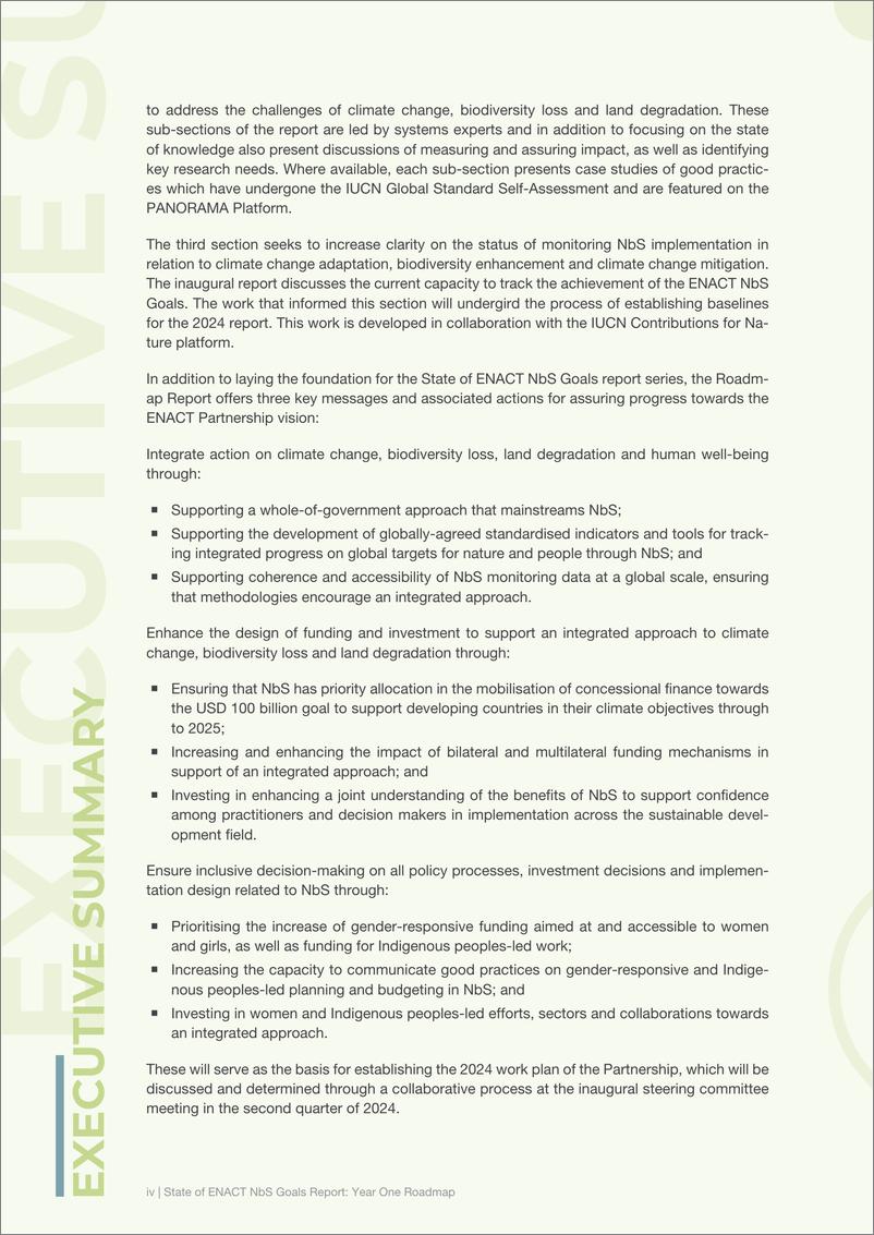 《ENACT伙伴关系基于自然的解决方案目标状况报告：首年路线图》 - 第7页预览图