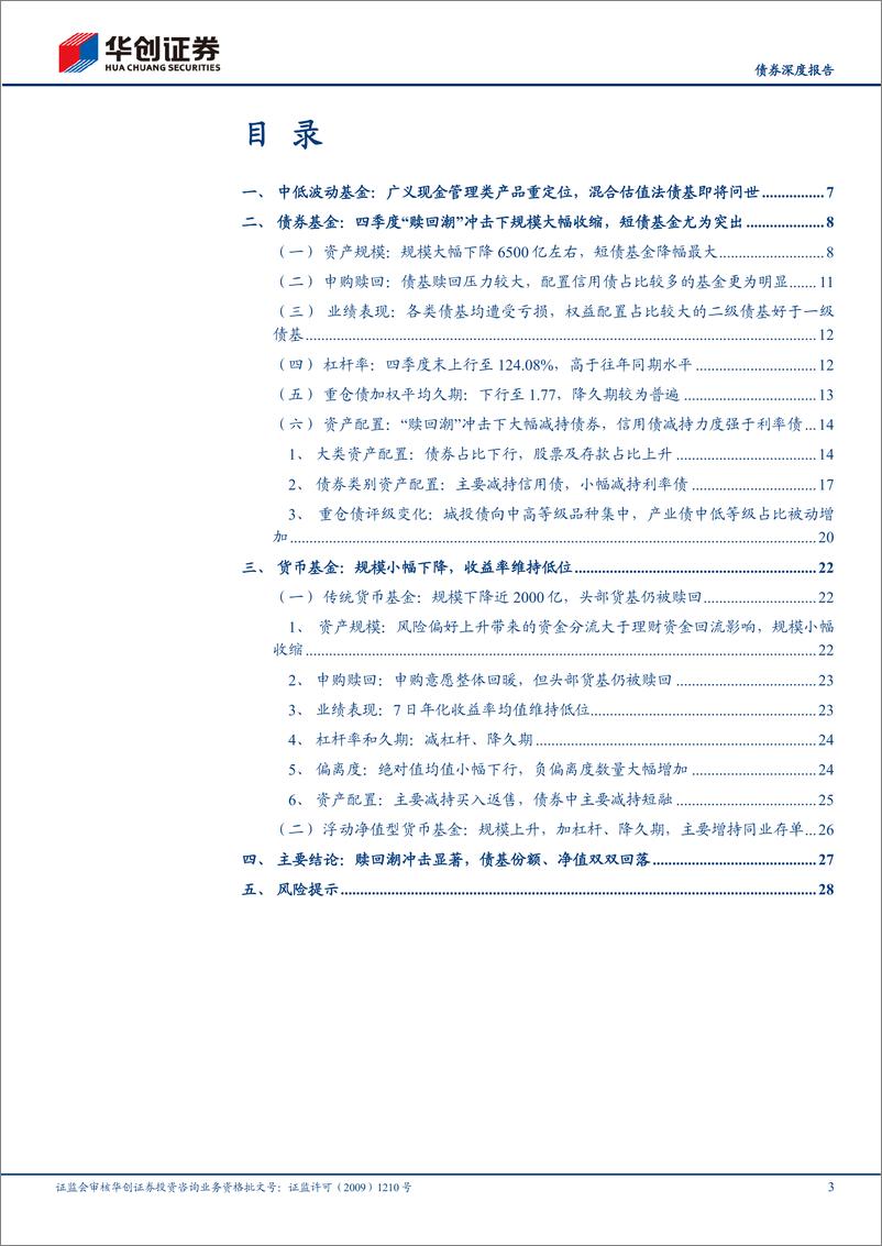 《【债券深度报告】债基、货基2022Q4季报解读：基金家族将迎新成员，混合估值法债基-20230210-华创证券-31页》 - 第4页预览图