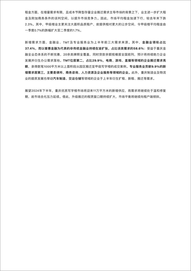 《2024年上半年重庆房地产市场回顾与展望-13页》 - 第4页预览图