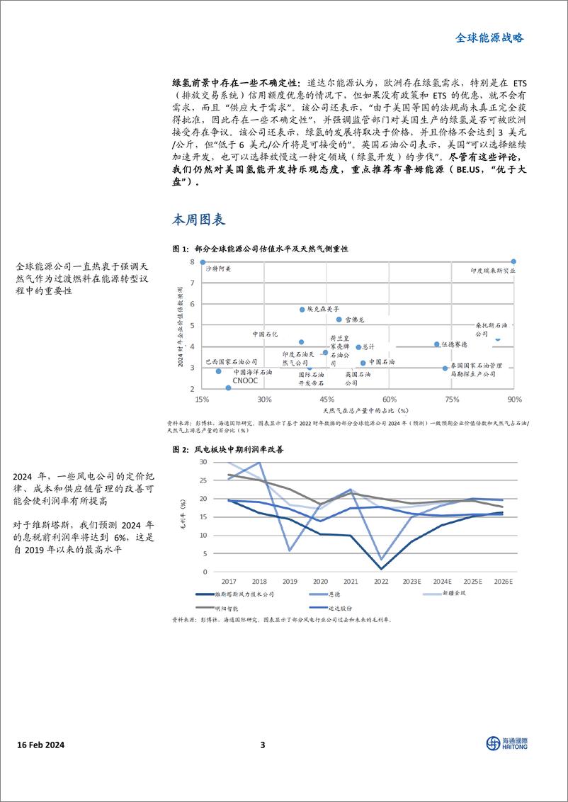 《全球能源战略：中国液化天然气购买量增加；欧洲液化天然气需求增长将导致全球液化天然气市场紧张-20240216-海通国际-42页》 - 第3页预览图