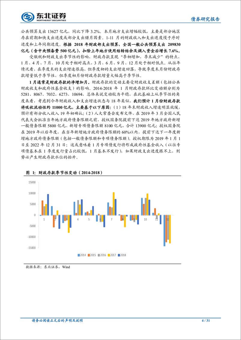 《1月流动性前瞻：资金利率小幅下行，春节前资金仍有缺口-20190108-东北证券-31页》 - 第5页预览图