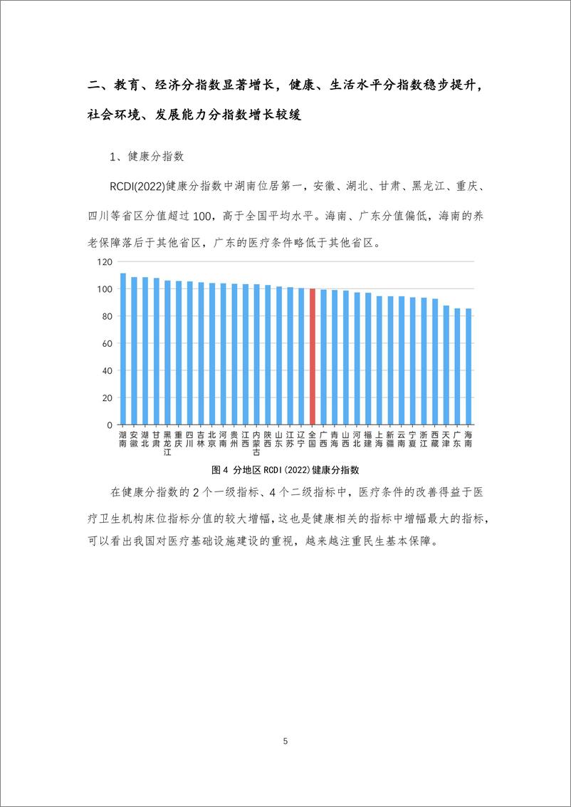 《2022年中国发展指数报告-中国人民大学-33页》 - 第6页预览图