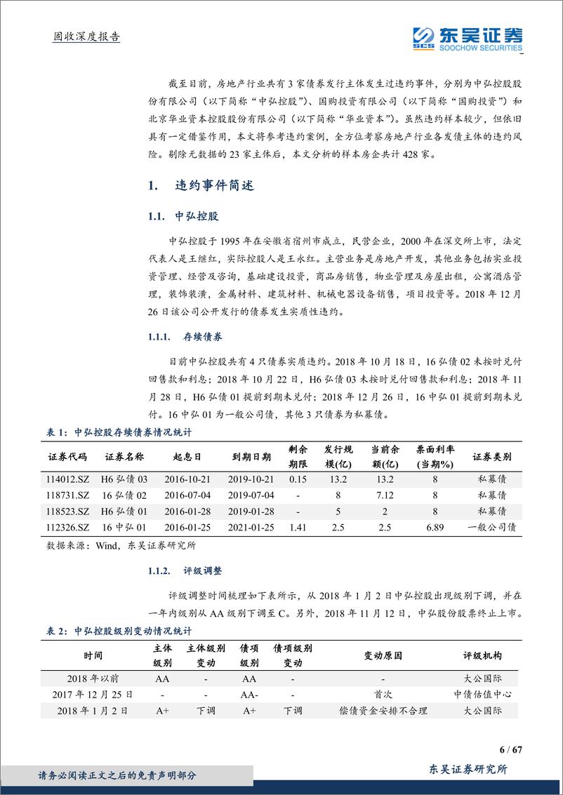 《房地产行业信用债深度专题（行业研究系列二）：以史为鉴，违约风险全面解析-20191030-东吴证券-67页》 - 第7页预览图