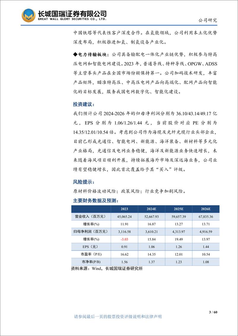 《中天科技(600522)光通信及电网业务为基石，海风光储打造第二增长曲线-240627-长城国瑞证券-60页》 - 第3页预览图