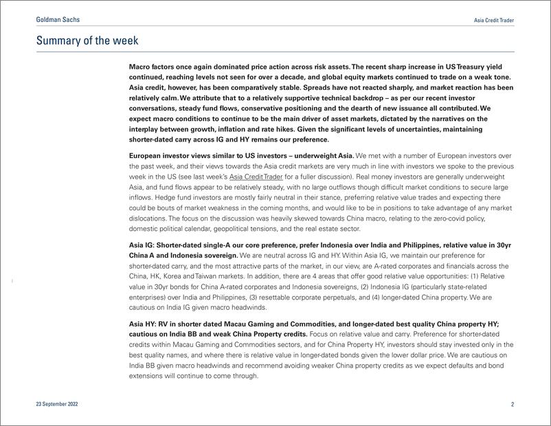 《Asia Credit Trade European Investors Underweight Asia and Why China IG Is Well Supported(1)》 - 第3页预览图