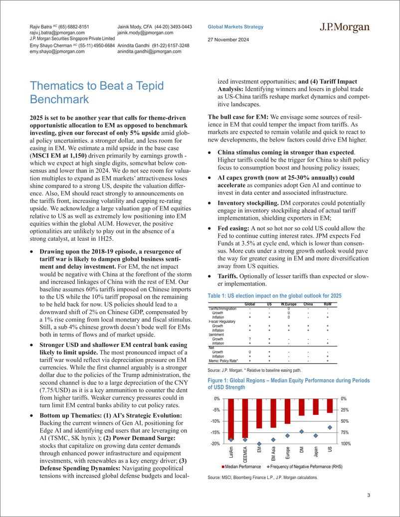 《JPMorgan-EM Equity Outlook 2025 Finding Alpha Amid Top Down Challenge...-111862380》 - 第3页预览图