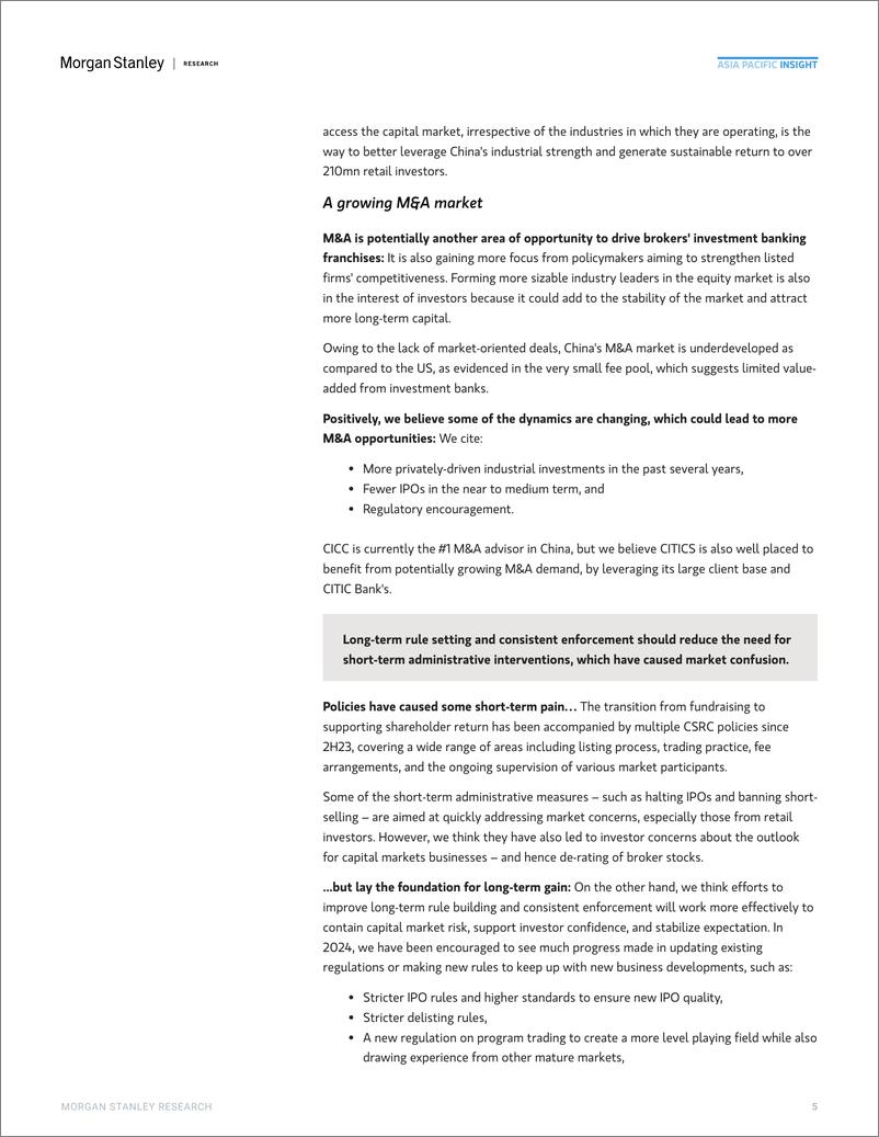 《Morgan Stanley-China – Brokers Rebalancing fundraising with shareholder re...-109961704》 - 第5页预览图