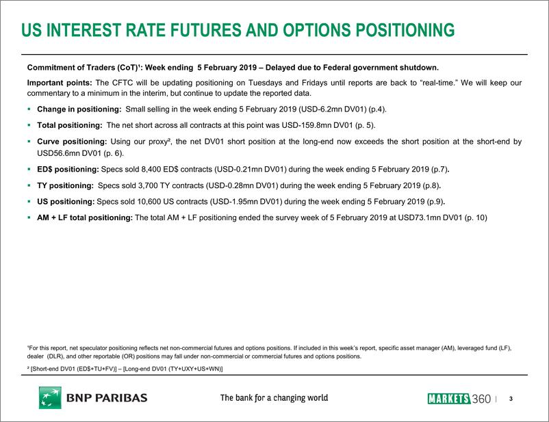 《巴黎银行-美股-宏观策略-CFTC定位报告：美国利率期货和期权-20190222-16页》 - 第4页预览图