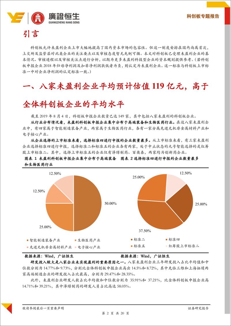 《未盈利企业必读：从8家未盈利Pre~科创板企业看上交所如何审核-20190806-广证恒生-20页》 - 第3页预览图