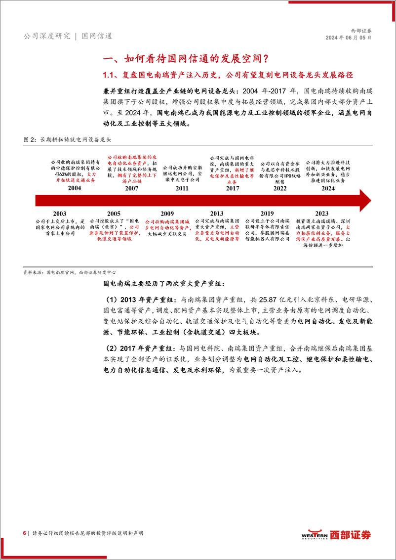 《国网信通(600131)首次覆盖：电力数字化行业龙头，有望受益于算力集群电能需求-240605-西部证券-22页》 - 第6页预览图