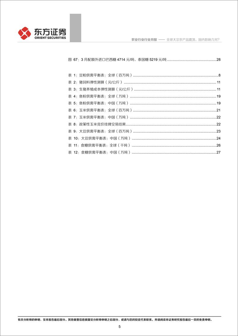 《2020年4月农业月度谈：全球大宗农产品震荡，国内影响几何？-20200405-东方证券-31页》 - 第6页预览图