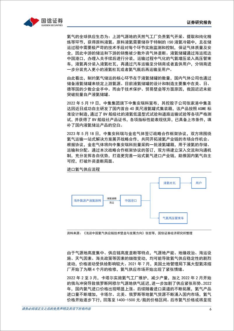 《电子大宗气体行业专题：国产替代进程加速，看好业务长期稳定性与客户黏性-20230719-国信证券-24页》 - 第7页预览图