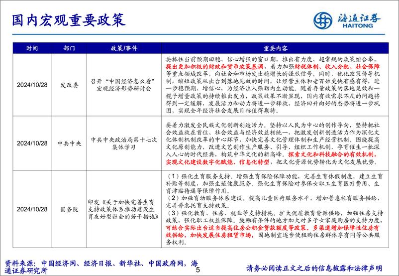 《每周重要政策跟踪-241101-海通证券-14页》 - 第5页预览图