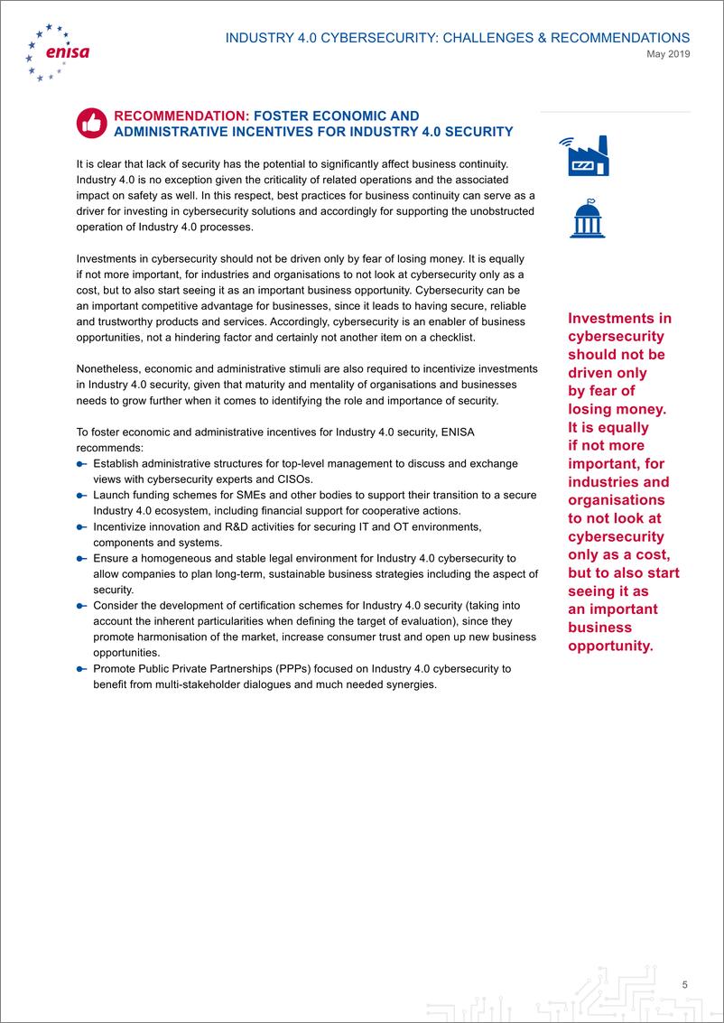 《enisa-工业4.0网络安全：挑战与建议（英文）-2019.10-13页》 - 第6页预览图