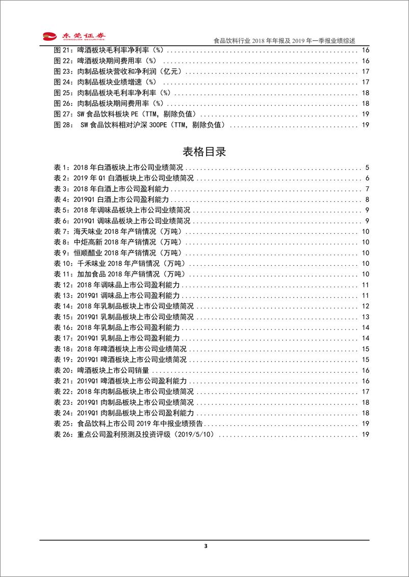 《食品饮料行业2018年年报及2019年一季报业绩综述：业绩保持快增，龙头份额持续提升-20190513-东莞证券-21页》 - 第4页预览图