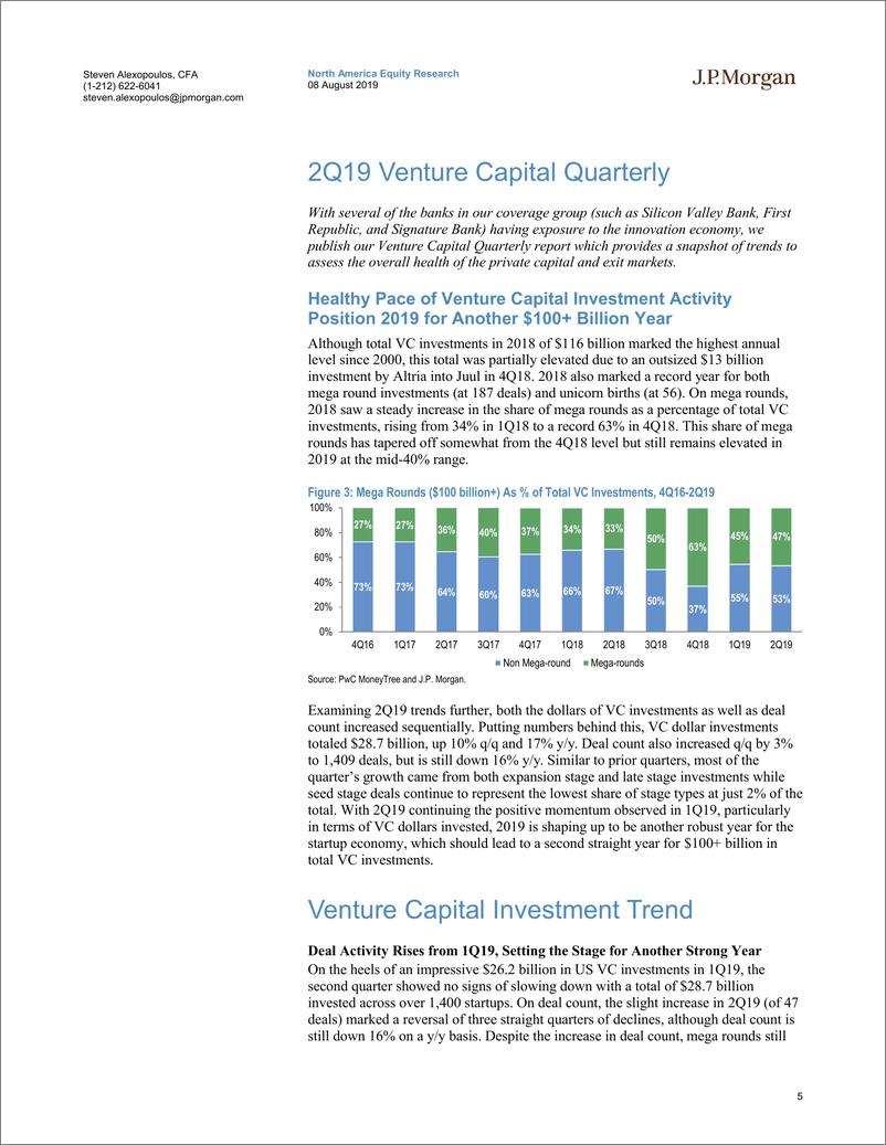《J.P. 摩根-美股-银行业-2019年Q2美国中小型银行业风险投资季报-2019.8.8-26页》 - 第6页预览图