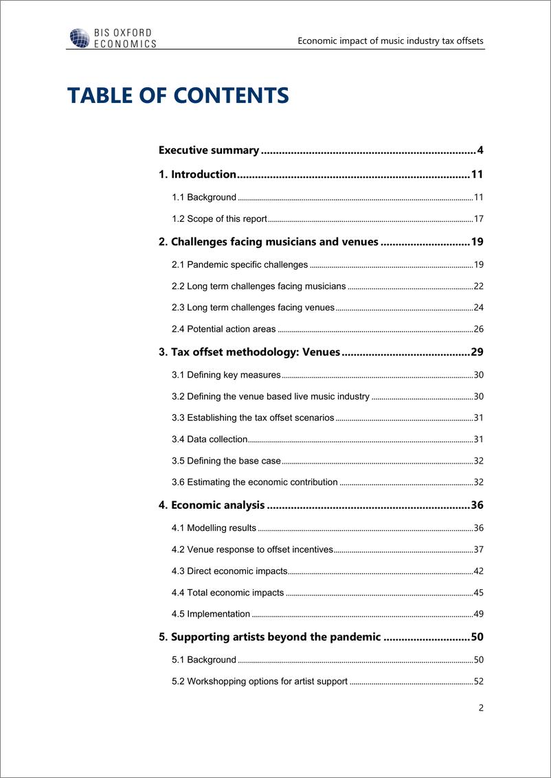 《牛津经济研究院-税收减免对澳大利亚现场音乐产业的经济影响（英）-2022-70页》 - 第4页预览图