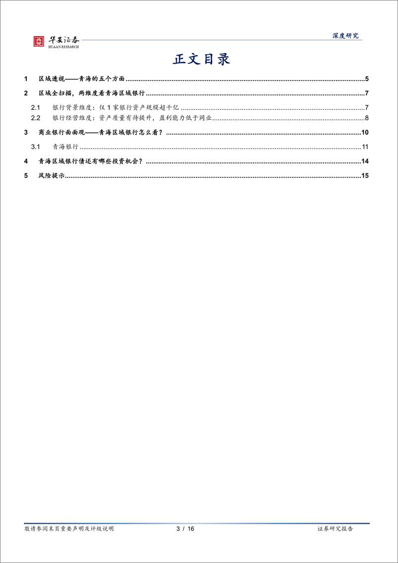 《华安证券-银行地方志-三十-：青海区域性银行全景图》 - 第3页预览图