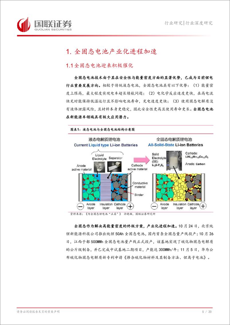 《电力设备行业固态电池系列报告一：硫化物固态电池产业化提速-241122-国联证券-21页》 - 第6页预览图