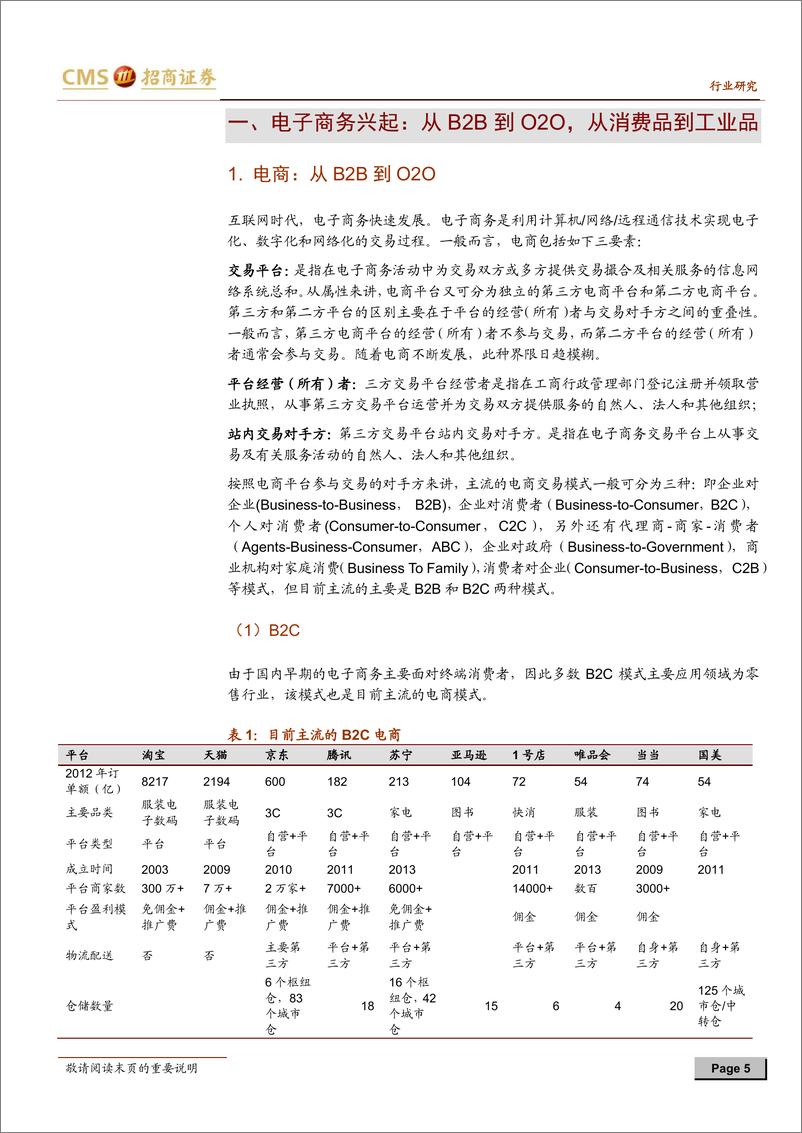 《（钢贸）招商证券-钢铁电商O2O专题报告之一：掀起你的盖头来开启生产资料B2B新纪元》 - 第5页预览图