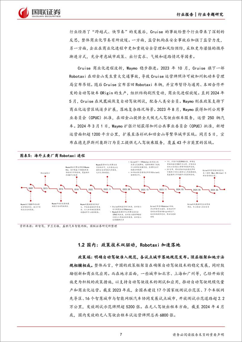 《汽车行业：Robotaxi核心问题三问三答-240717-国联证券-26页》 - 第7页预览图