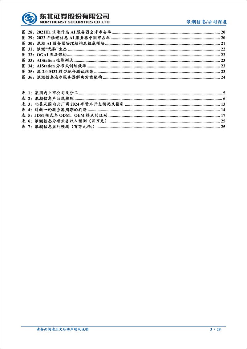 《浪潮信息(000977)公司深度报告：服务器龙头，AI开拓新成长之路-240708-东北证券-28页》 - 第3页预览图