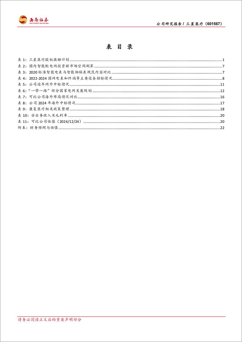 《三星医疗(601567)国内配用电龙头，出海提振增长-241224-西南证券-29页》 - 第4页预览图