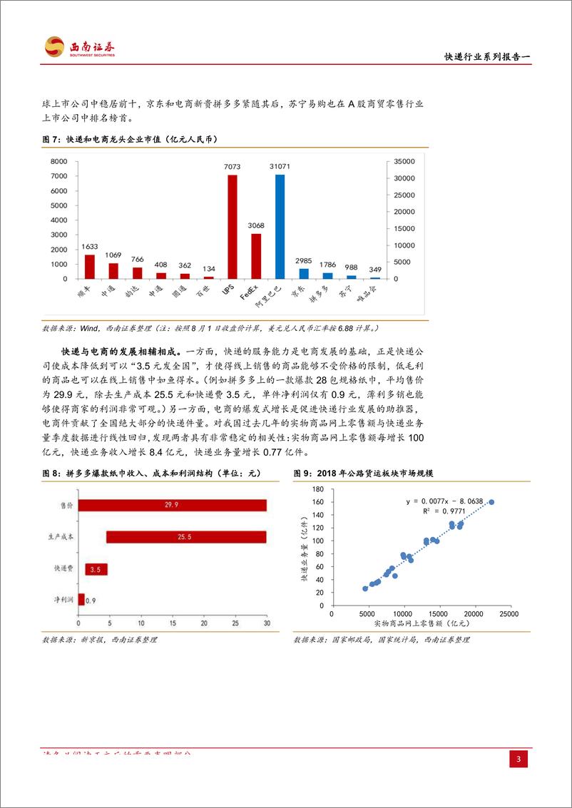 《快递行业系列报告一：龙头竞争，剩者为王-20190802-西南证券-33页》 - 第8页预览图