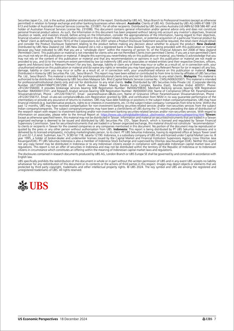 《UBS Economics-US Economic Perspectives _Feds inflation concerns rise too_...-112281386》 - 第7页预览图