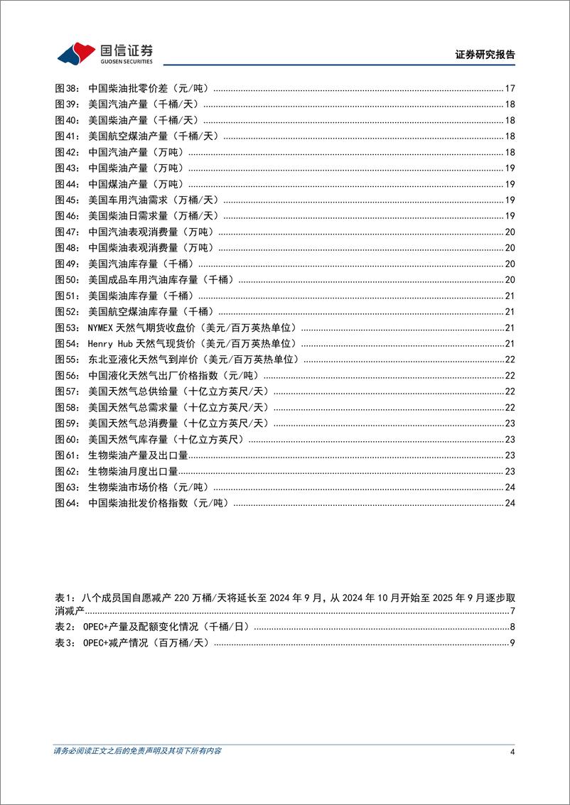 《油气行业2024年5月月报：OPEC%2b延长减产时间，国际油价有望反弹-240604-国信证券-27页》 - 第4页预览图