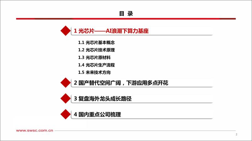 《2023-07-27-信息技术-人工智能专题研究：光芯片——AI时代“芯”核心-西南证券》 - 第3页预览图