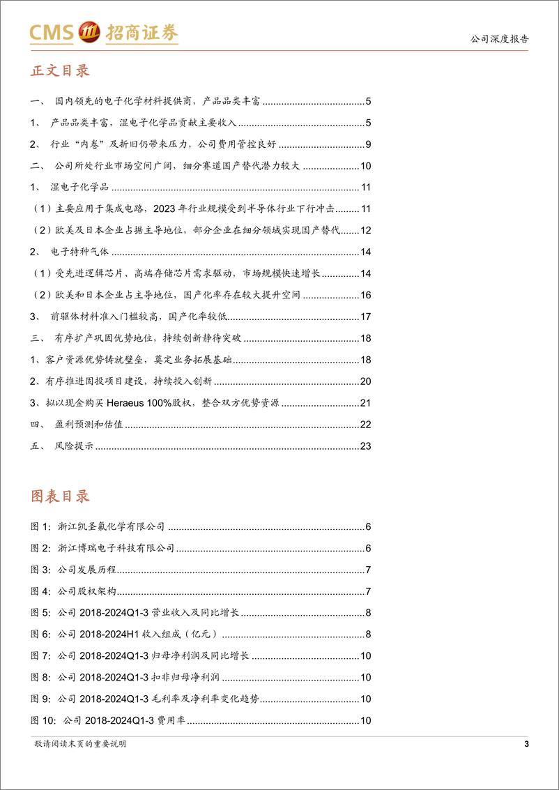 《中巨芯(688549)国内领先电子化学材料提供商，静待产能爬坡业绩释放-241205-招商证券-26页》 - 第4页预览图