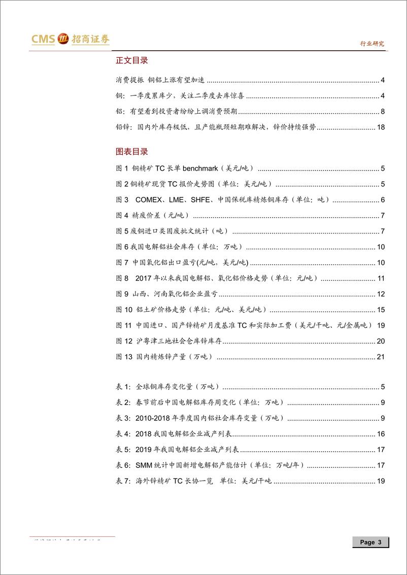 《有色基本金属行业深度周报：消费提振，铜铝上涨有望加速-20190414-招商证券-23页》 - 第4页预览图