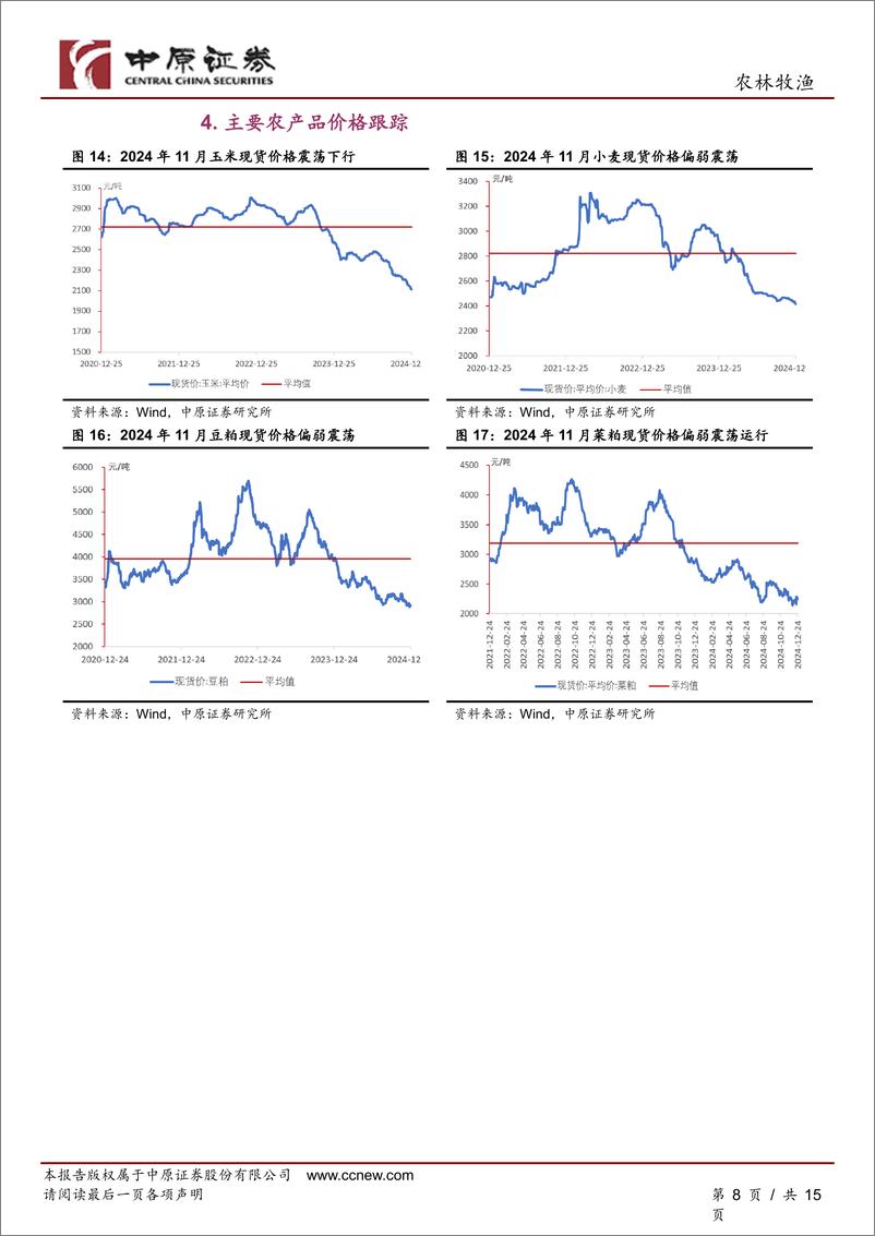 《农林牧渔行业月报：鸡价延续反弹趋势，宠物食品出口数据维持同比增长-241225-中原证券-15页》 - 第8页预览图